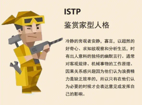 最新的istp人格分析 ISTP型人格适合什么职业