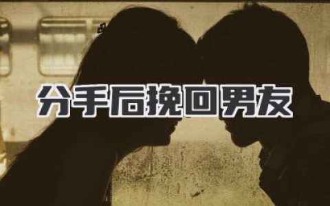 分手后挽回男友